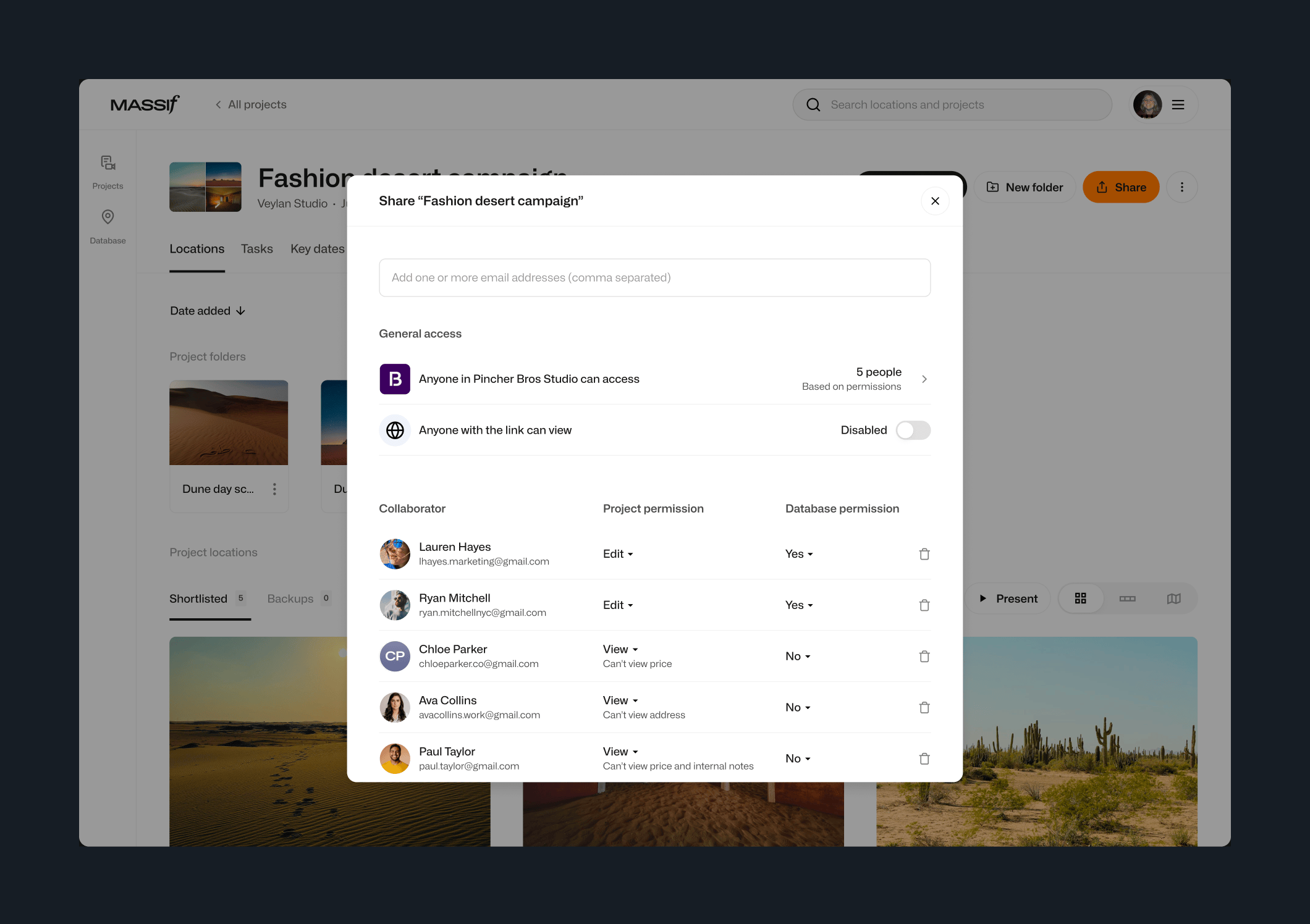 Massif — Location database and collaboration workspace for production teams